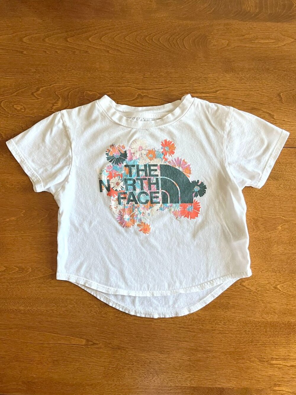 The North Face white floral tee S 7/8